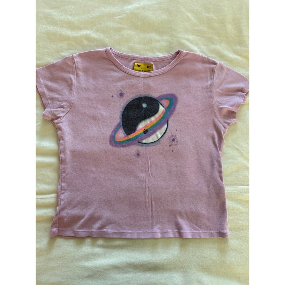 UNIF Planet T-Shirt Y2K Space Cosmic yin yang M